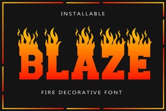 Blaze Font: a Bold Typeface for Creative Projects