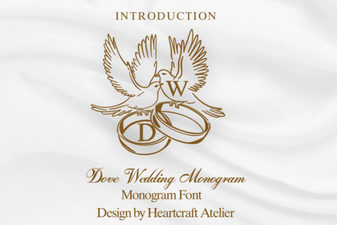 Craft Your Dream Wedding Monogram with Dove Font