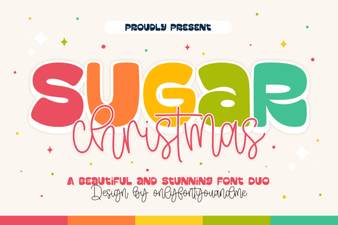 Sugar Christmas Duo Font for Holiday Designs