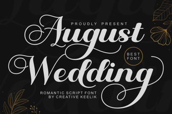 Font Ideas for a Beautiful August Wedding Invitation
