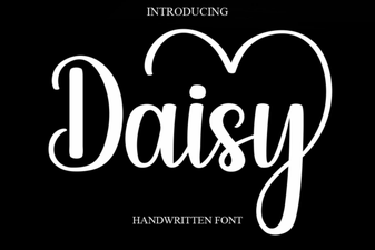Daisy Font: Beautiful Handwriting for Designs