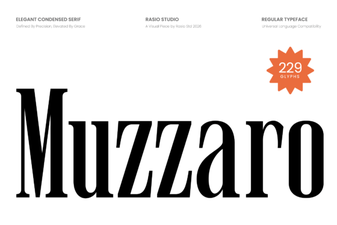 Muzzaro Font: Creative Design Projects