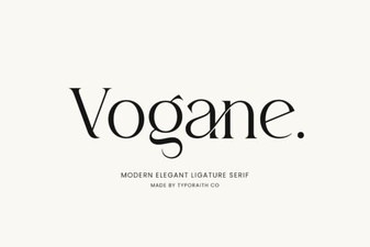 Introducing the Vogane Typeface for Your Designs