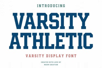 Craft Sports Graphics with Varsity Font Styles